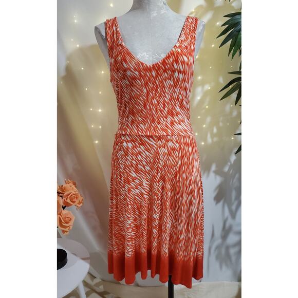 Athleta Reef Starfish V Neck Sleeveless Jersey Stretch Yoga Dress Womens Size XS - Picture 1 of 9